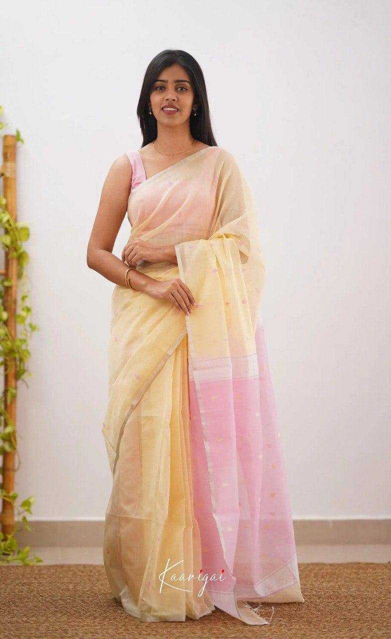 Linen  Designer  Printed Saree