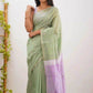 Linen Designer Printed Saree - MYLUXURY LANE ENTERPRISE