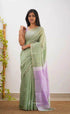 Linen Designer Printed Saree - MYLUXURY LANE ENTERPRISE