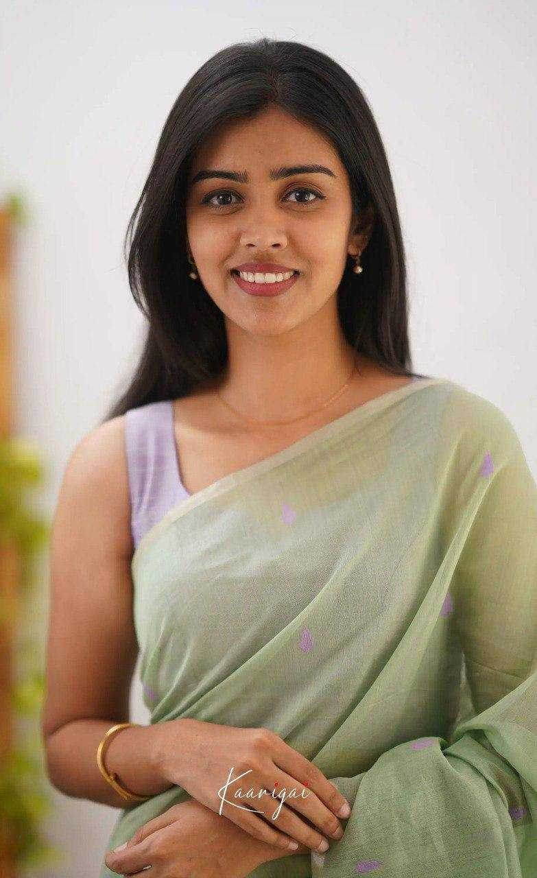 Linen Designer Printed Saree - MYLUXURY LANE ENTERPRISE