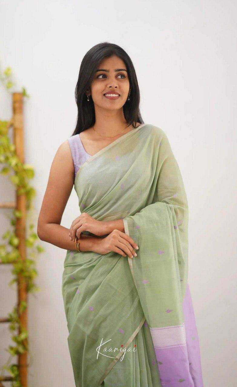 Linen  Designer  Printed Saree