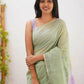 Linen Designer Printed Saree - MYLUXURY LANE ENTERPRISE
