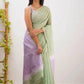 Linen Designer Printed Saree - MYLUXURY LANE ENTERPRISE