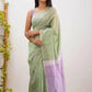Linen Designer Printed Saree - MYLUXURY LANE ENTERPRISE