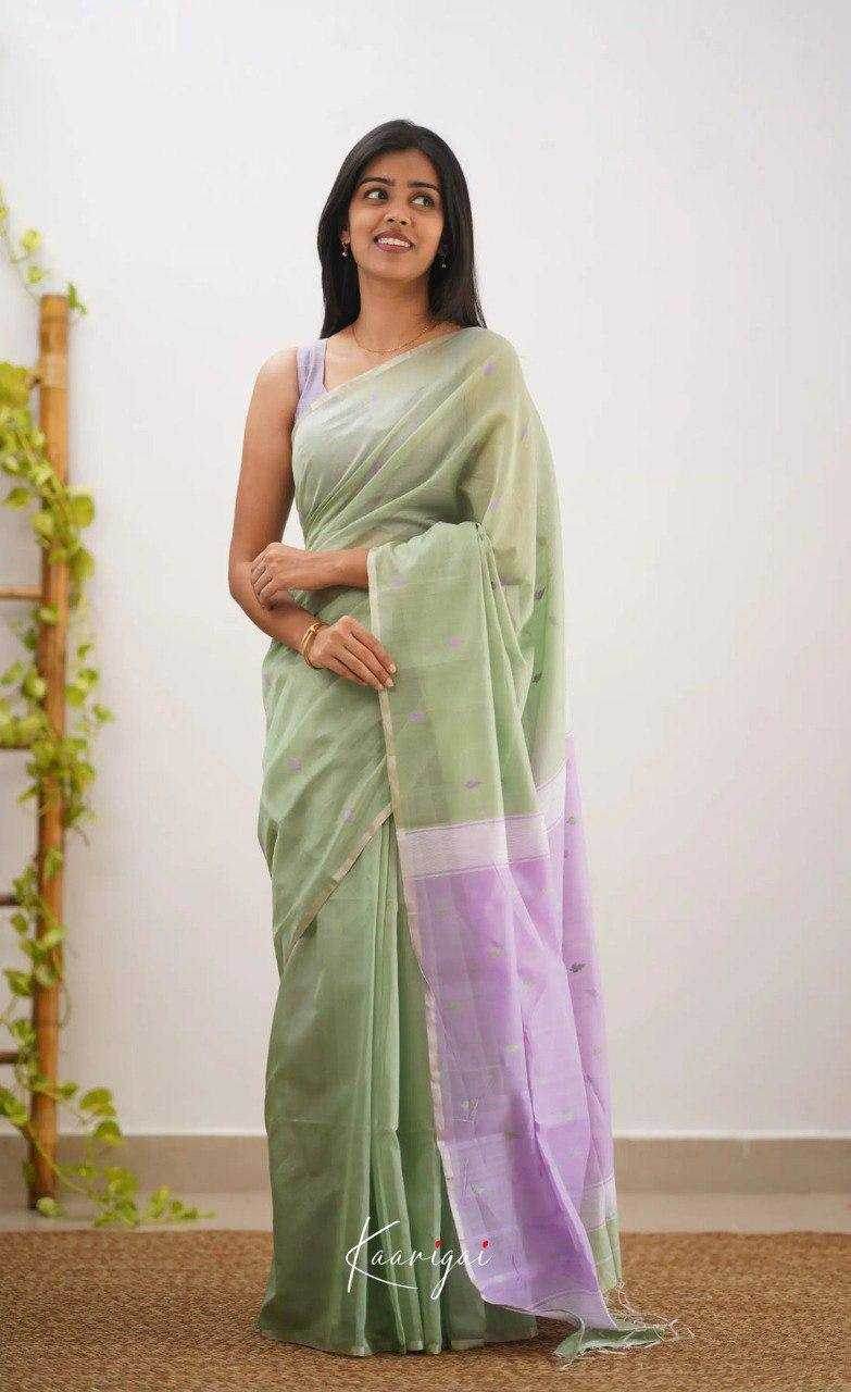 Linen Designer Printed Saree - MYLUXURY LANE ENTERPRISE