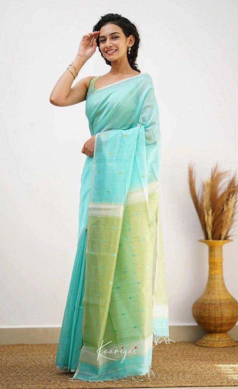 Linen Designer Printed Saree - MYLUXURY LANE ENTERPRISE