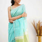 Linen Designer Printed Saree - MYLUXURY LANE ENTERPRISE