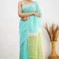 Linen Designer Printed Saree - MYLUXURY LANE ENTERPRISE