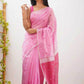 Linen Designer Printed Saree - MYLUXURY LANE ENTERPRISE