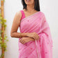 Linen Designer Printed Saree - MYLUXURY LANE ENTERPRISE