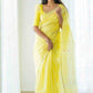 Linen Designer Printed Saree - MYLUXURY LANE ENTERPRISE