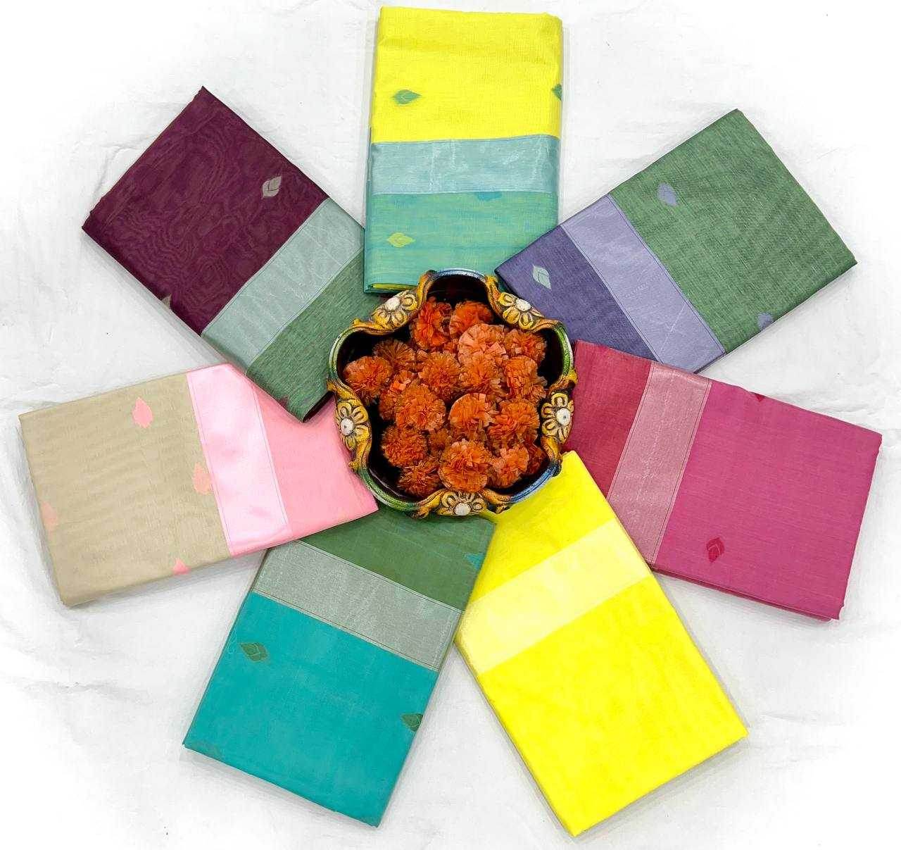 Linen Designer Printed Saree - MYLUXURY LANE ENTERPRISE