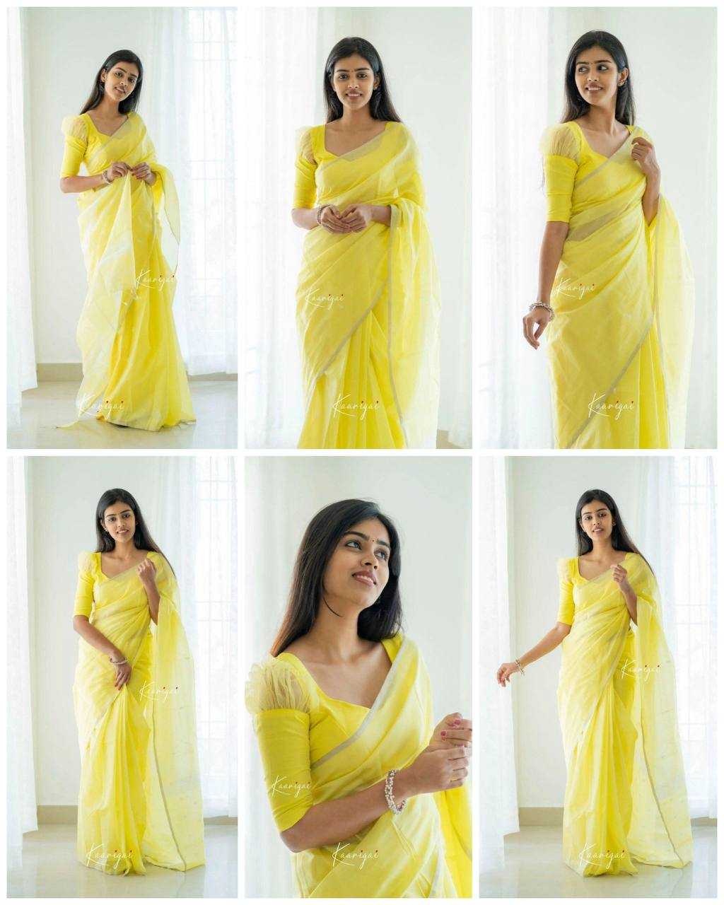 Linen  Designer  Printed Saree