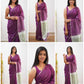 Linen Designer Printed Saree - MYLUXURY LANE ENTERPRISE