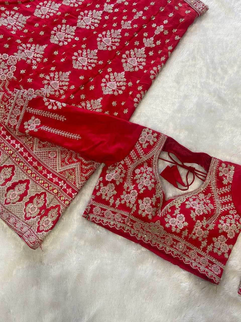 Malai Silk Sequins Lehenga With Cancan - MYLUXURY LANE ENTERPRISE