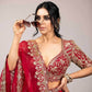 Malai Silk Sequins Lehenga With Cancan - MYLUXURY LANE ENTERPRISE