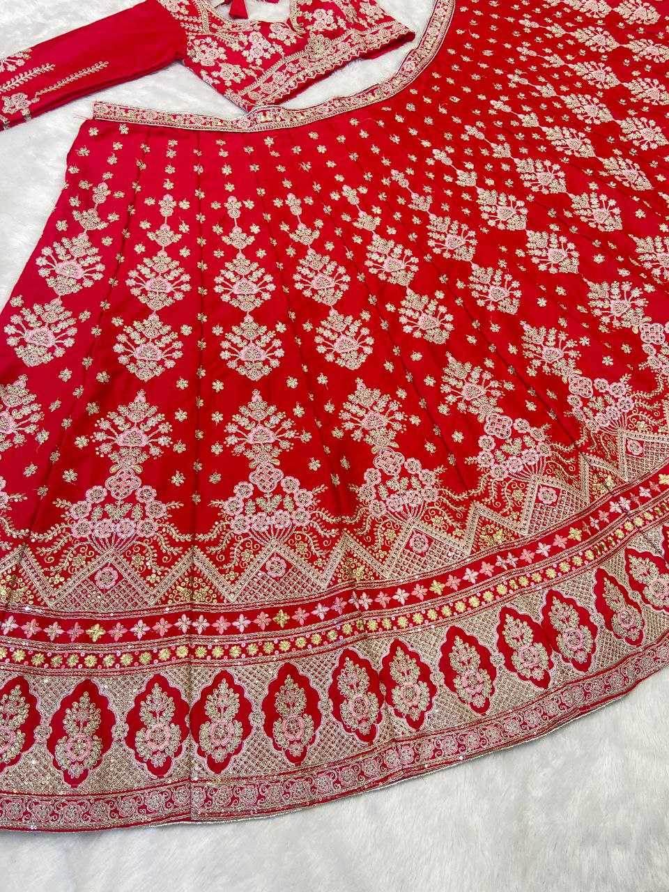 Malai Silk Sequins Lehenga With Cancan - MYLUXURY LANE ENTERPRISE