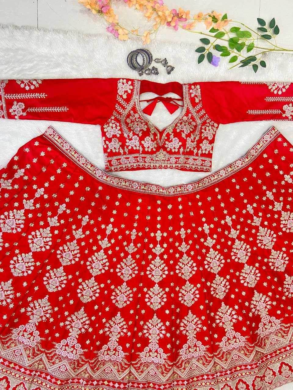 Malai Silk Sequins Lehenga With Cancan - MYLUXURY LANE ENTERPRISE
