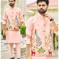 Malay Satin Silk Nehru Jacket Embroidered Kurta Pajama - MYLUXURY LANE ENTERPRISE