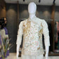 Malay Satin Silk Nehru Jacket Embroidered Kurta Pajama - MYLUXURY LANE ENTERPRISE