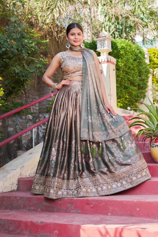 Maslin  Designer Lehenga