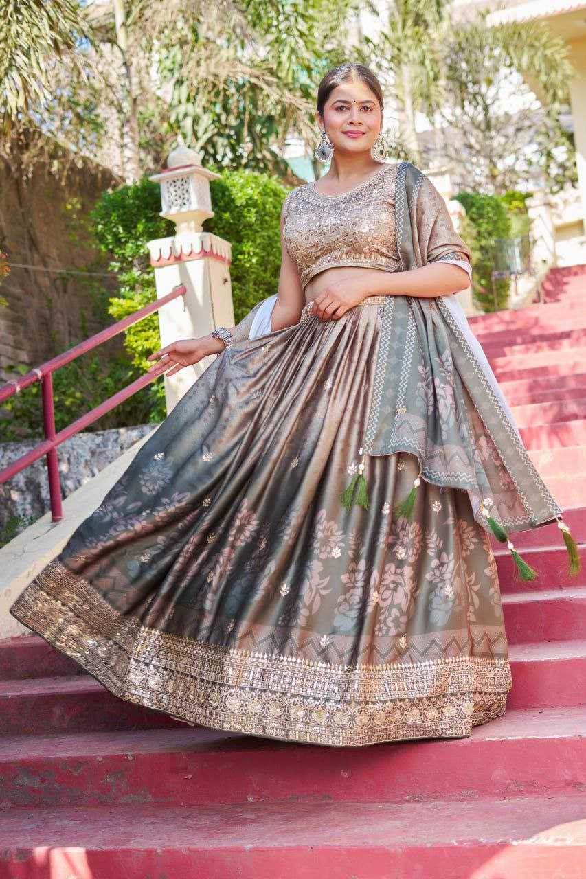 Maslin Designer Lehenga - MYLUXURY LANE ENTERPRISE