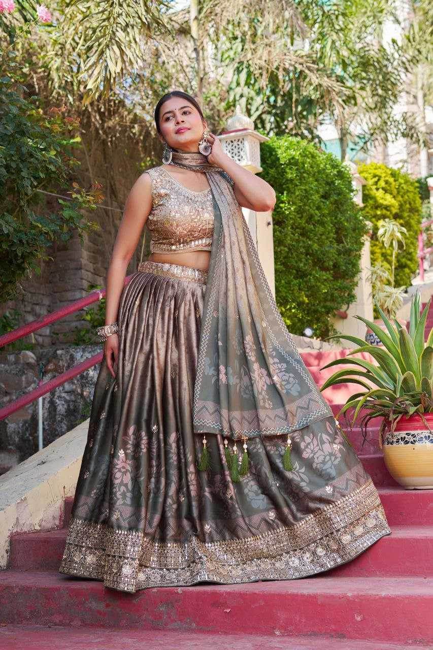 Maslin Designer Lehenga - MYLUXURY LANE ENTERPRISE