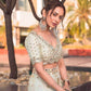 Mulberry Mirror Zari Work Lehenga for Festive Occasions - MYLUXURY LANE ENTERPRISE