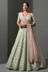 Mulberry Silk Thread Work Sequins Lehenga for Elegant Events - MYLUXURY LANE ENTERPRISE