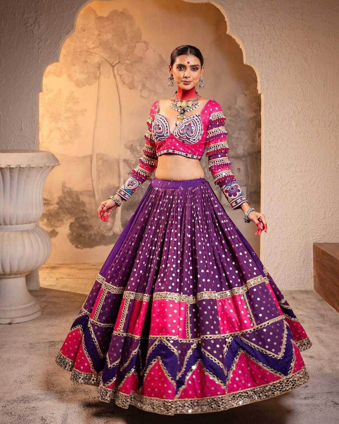 Muslin Cotton Navratri Chaniya Choli - MYLUXURY LANE ENTERPRISE