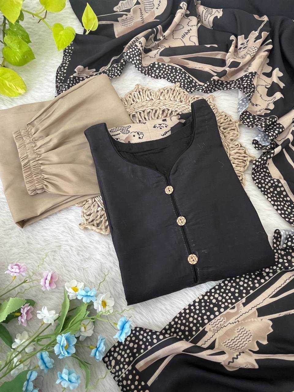 MUSLIN SILK LONG KURTI PRINTED SUITS - MYLUXURY LANE ENTERPRISE