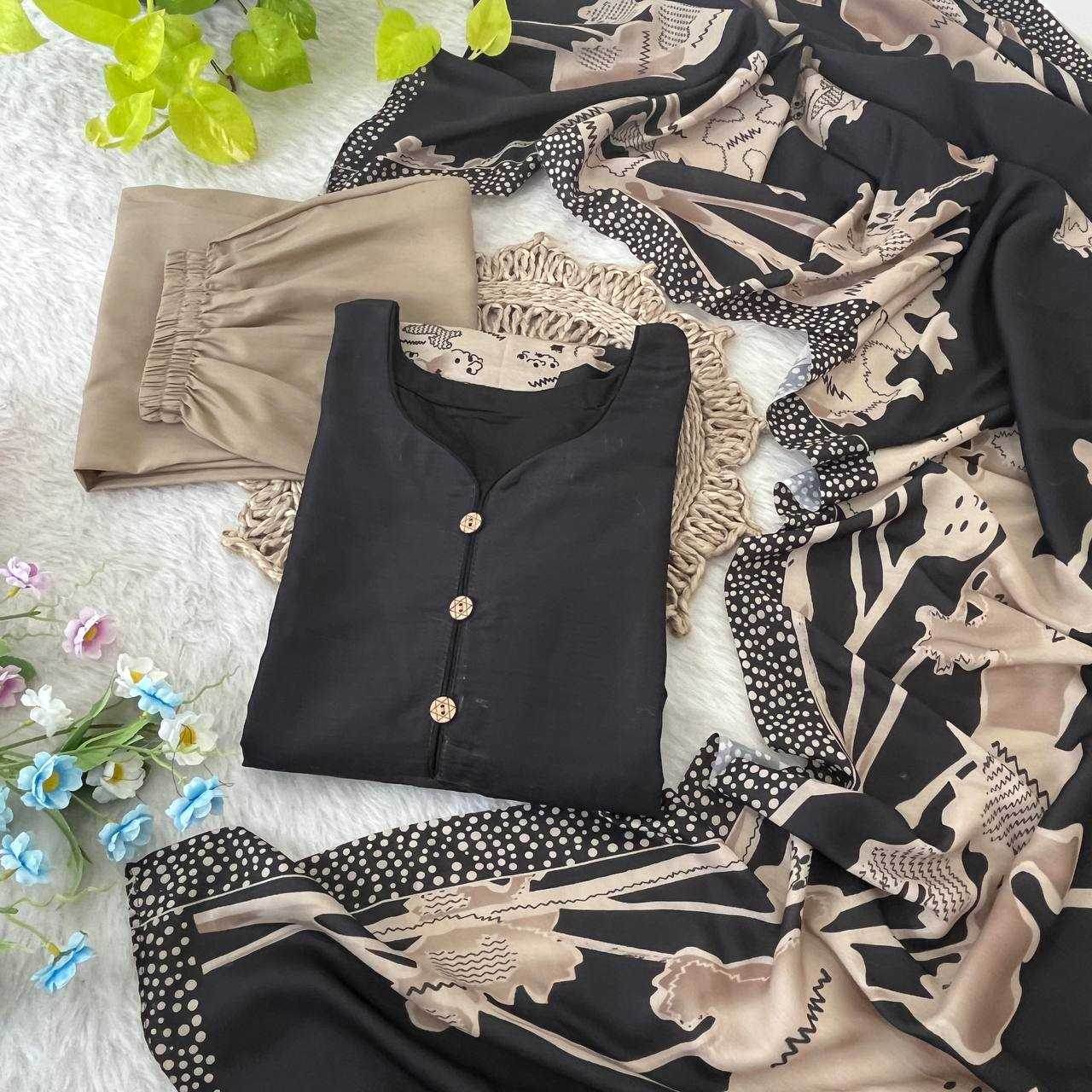 MUSLIN SILK LONG KURTI PRINTED SUITS - MYLUXURY LANE ENTERPRISE