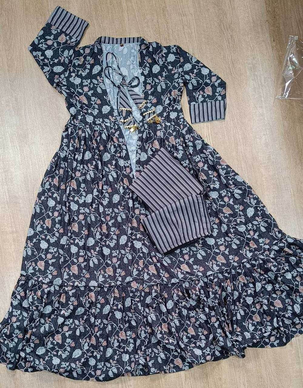 INDO WESTERN PRINTED PARTY WEAR DRESS - MYLUXURY LANE ENTERPRISE