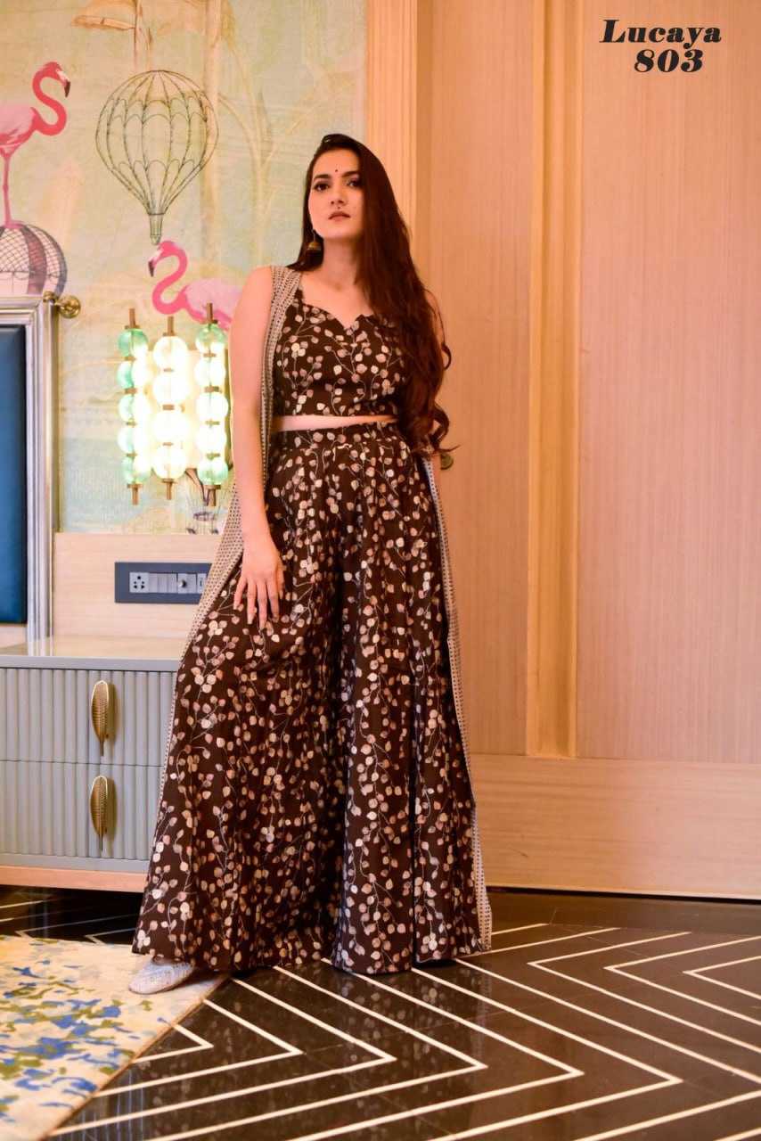 INDO WESTERN PRINTED PARTY WEAR DRESS