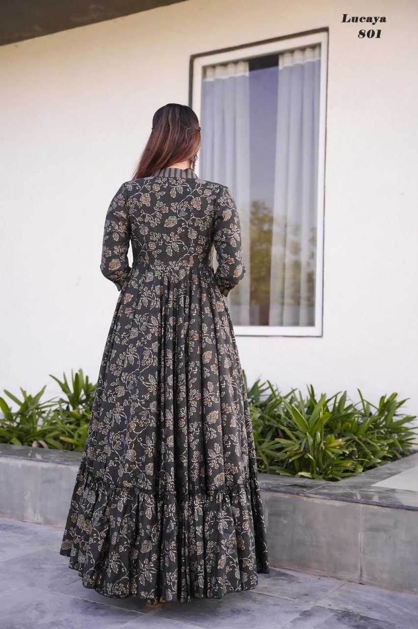 INDO WESTERN PRINTED PARTY WEAR DRESS - MYLUXURY LANE ENTERPRISE