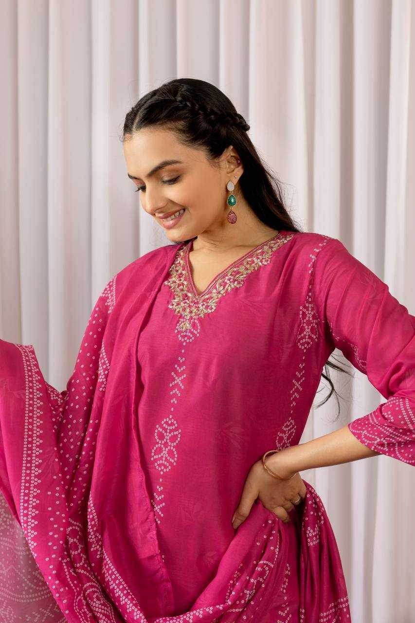 Muslin Silk Ladies Alia Cut Suit - MYLUXURY LANE ENTERPRISE