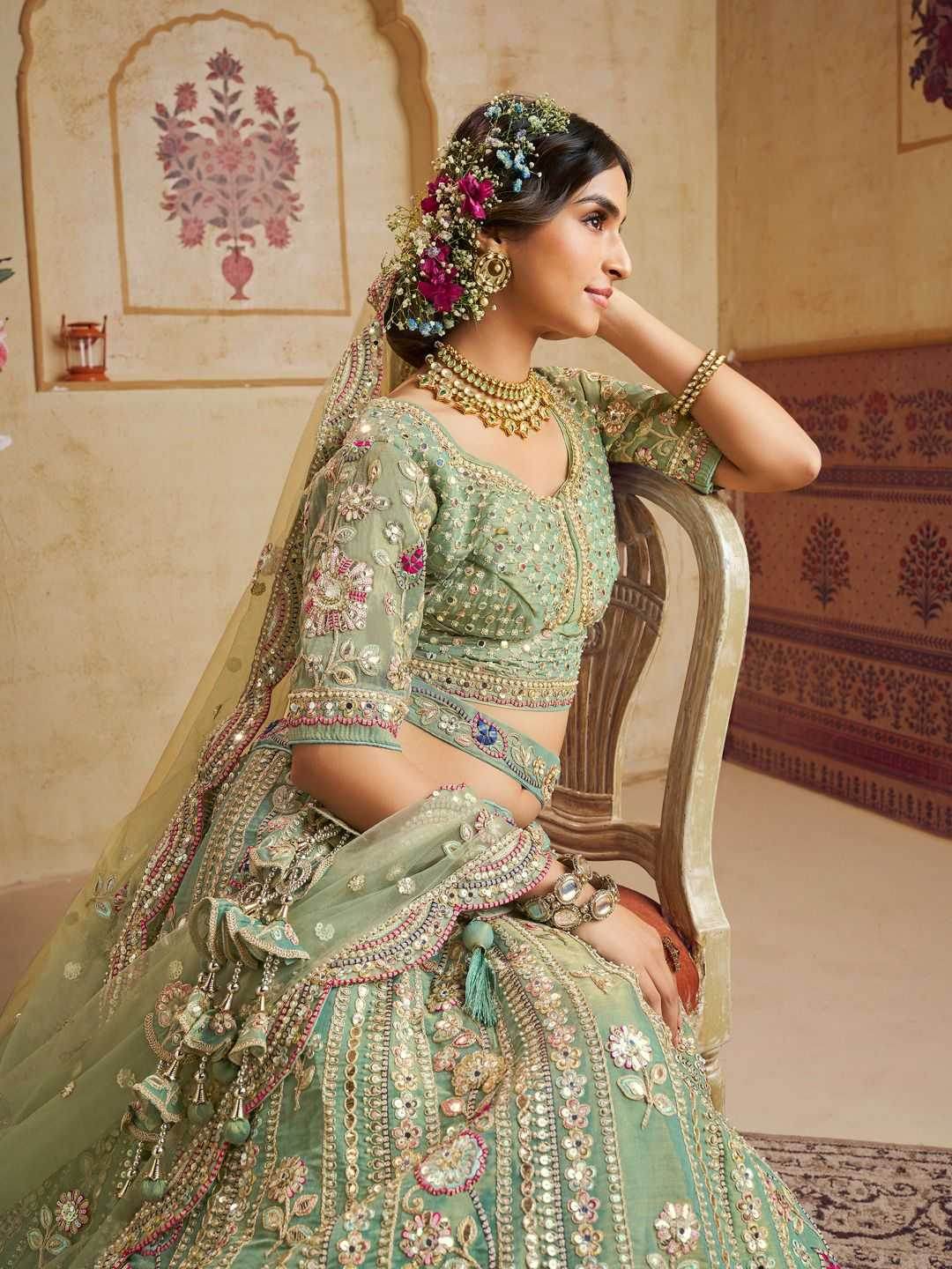 Net Designer Lehenga - MYLUXURY LANE ENTERPRISE