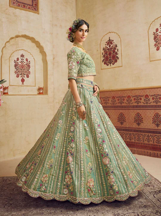 Net  Designer Lehenga