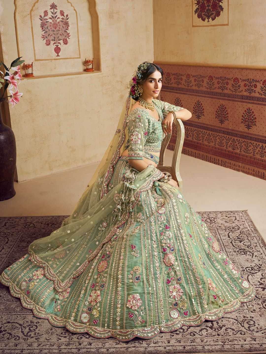 Net Designer Lehenga - MYLUXURY LANE ENTERPRISE