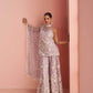 Net Palazzo Suit Sangeet Outfit - MYLUXURY LANE ENTERPRISE