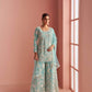 Net Palazzo Suit Sangeet Outfit - MYLUXURY LANE ENTERPRISE