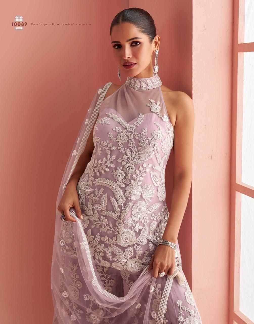 Net Palazzo Suit Sangeet Outfit - MYLUXURY LANE ENTERPRISE