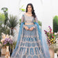 Net Sequins Lehenga With Cancan - MYLUXURY LANE ENTERPRISE