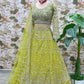 Net Embroidered Sequins Lehenga With Cancan - MYLUXURY LANE ENTERPRISE