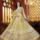 Net Embroidered Sequins Lehenga With Cancan - MYLUXURY LANE ENTERPRISE