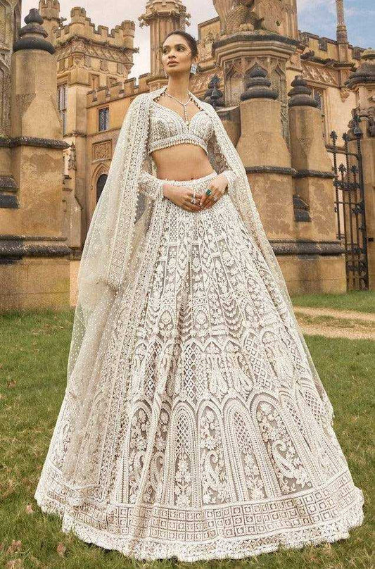 Elegant Thread Work Sequins Lehenga for Special Occasions