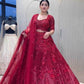 Net Embroidered Sequins Lehenga - MYLUXURY LANE ENTERPRISE