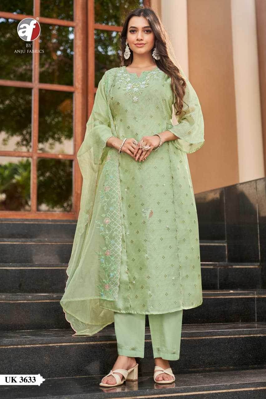 Organza A-Line Dresses Handwork Suits - MYLUXURY LANE ENTERPRISE