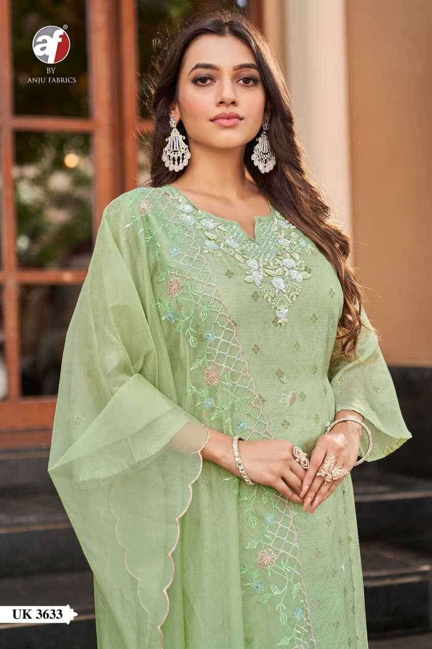 Organza A-Line Dresses Handwork Suits - MYLUXURY LANE ENTERPRISE