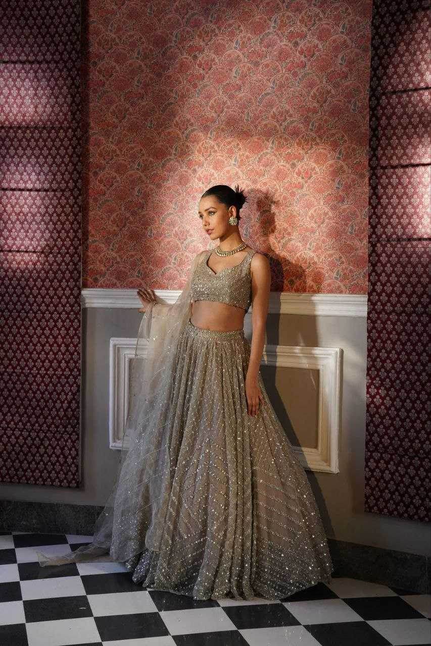 Organza Designer Traditional Wedding Lehenga - MYLUXURY LANE ENTERPRISE